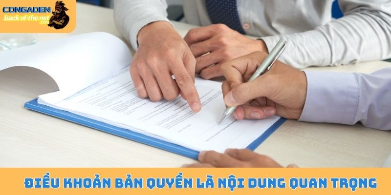 Điều kiện điều khoản Congaden bảo vệ người dùng tốt nhất 5 Điều khoản bản quyền là nội dung quan trọng